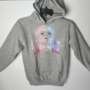 Disney Frozen 2 Anna Two Tone Gradient Portrait Fill Hoodie